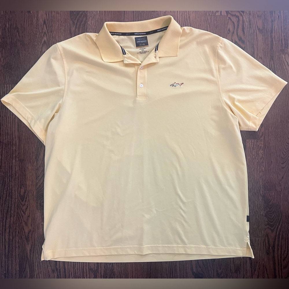 Greg Norman - Men's Yellow Polo Shirt